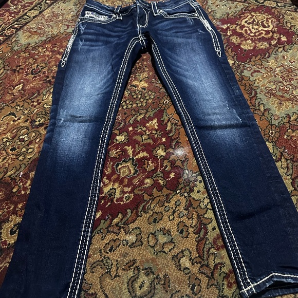 Size 27 women’s rock, revival jeans, straight leg - Picture 1 of 7